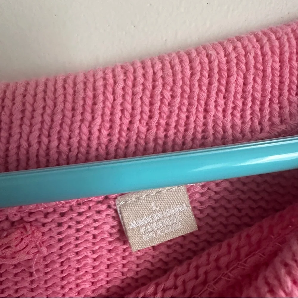 White + Warren Dolman Sleeve Sweater – Size L – Color: Pink - Picture 5 of 6